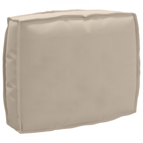 vidaXL Vankúš na paletu pre operadlo Taupe 50x40x12 cm Oxfordská tkanina