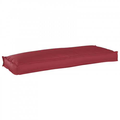 vidaXL paletový vankúš na lavicu vínovo červený 110x40x8 cm Oxfordská tkanina