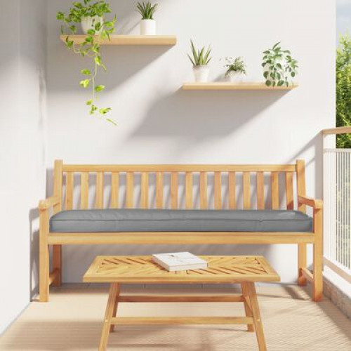 vidaXL Vankúše na paletu pre lavičku 2 ks Sivá 180x40x8 cm Oxfordská tkanina