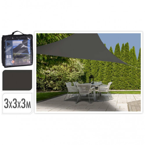 ProGarden Tieniaca plachta 3x3x3 m tmavosivá trojuholník