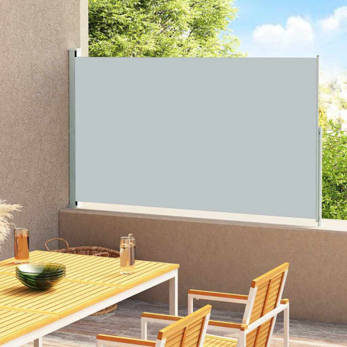 vidaXL Zaťahovacia bočná markíza na terasu 180x300 cm, sivá
