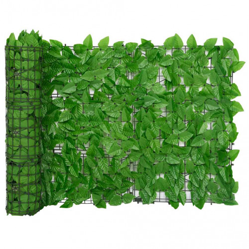 vidaXL Balkónová markíza so zelenými listami 600x75 cm