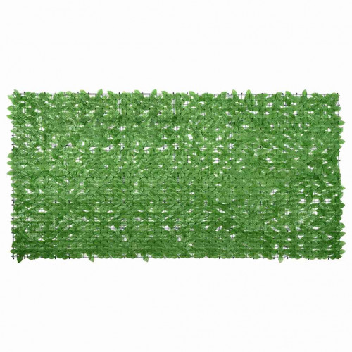 vidaXL Balkónová markíza so zelenými listami 300x150 cm