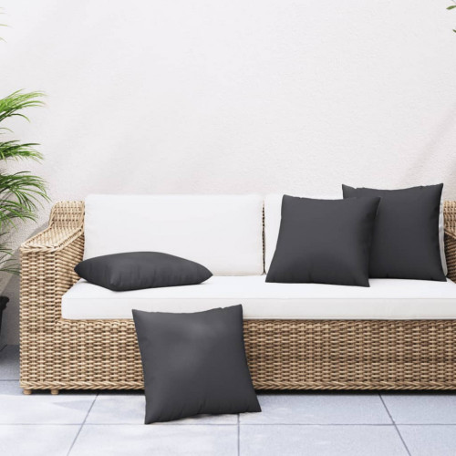 vidaXL Dekoratívne vankúše 4 ks čierne 60x60 cm látka
