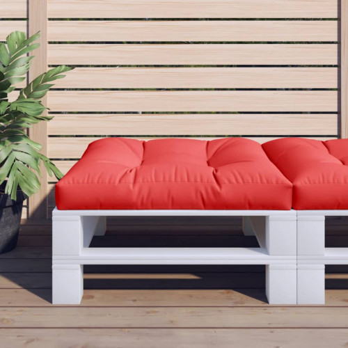 vidaXL Podložka na paletový nábytok, červená 80x80x12 cm látka