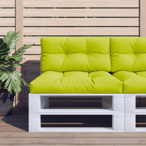 vidaXL Podložka na paletový nábytok, jasnozelená 70x40x12 cm, látka