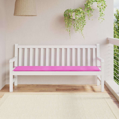 vidaXL Ružový záhradný vankúš 180x50x4 cm Oxfordský materiál