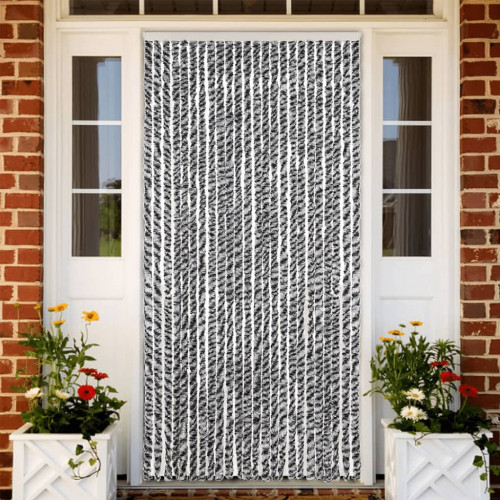 vidaXL Záves proti hmyzu sivý, čierny a biely 100x200 cm ženilka