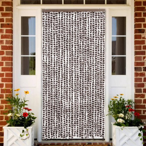 vidaXL Záves proti hmyzu hnedý a biely 100x230 cm ženilka