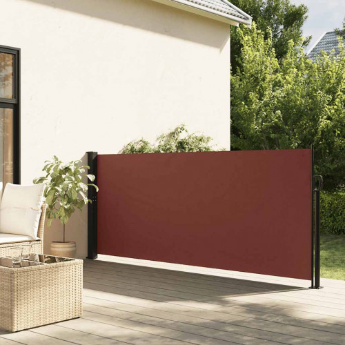 vidaXL Zaťahovacia bočná markíza, hnedá 100x300 cm