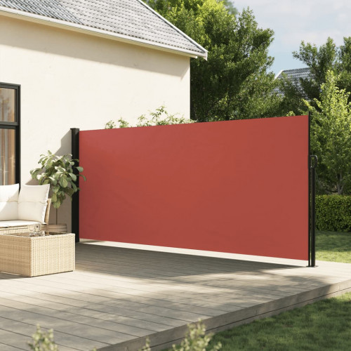 vidaXL Sťahovacia bočná markíza tehlová 170x300 cm