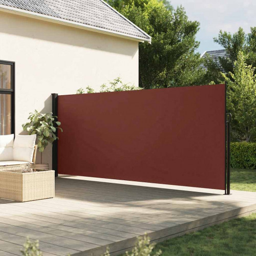 vidaXL Zaťahovacia bočná markíza, hnedá 180x300 cm