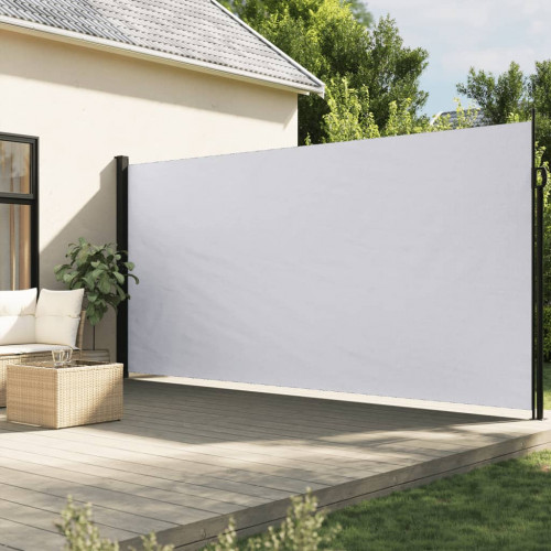 vidaXL Zaťahovacia bočná markíza, biela 200x300 cm