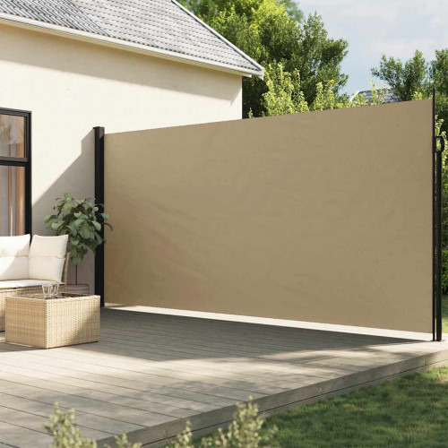 vidaXL Zaťahovacia bočná markíza, béžová 220x300 cm