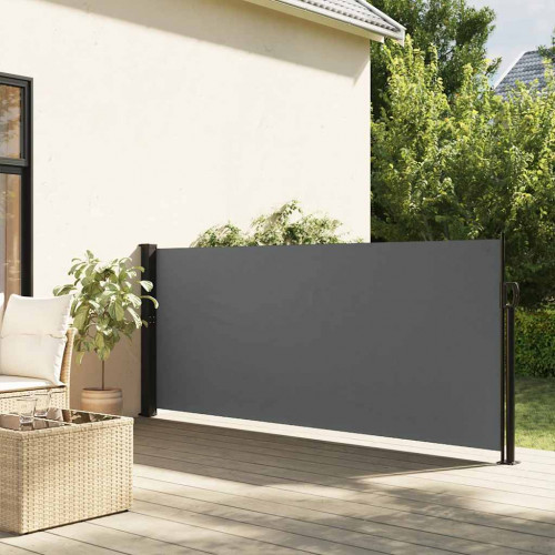 vidaXL Zaťahovacia bočná markíza, antracitová 100x500 cm