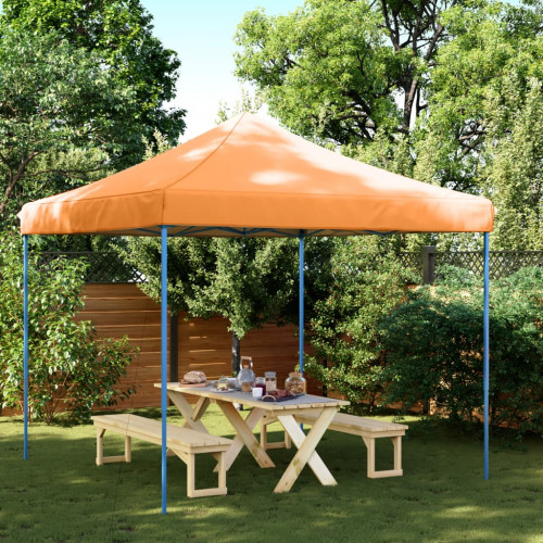 vidaXL Skladací pop-up párty stan oranžový 292x292x315 cm
