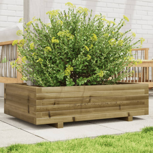 vidaXL Záhradný kvetináč 90x60x26,5 cm impregnovaná borovica