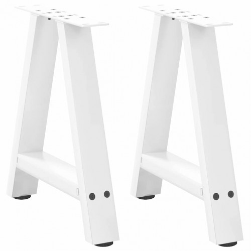 vidaXL Nohy konferenčného stolíka A-Shaped 2 ks Biela 50x(42-43) cm