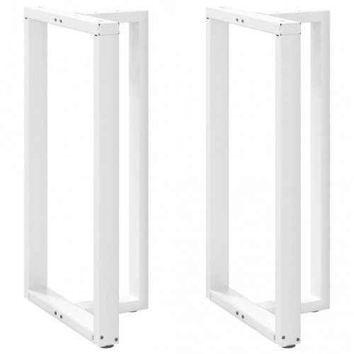 VidaXL Nohy barového stola v tvare T 2 ks biela 60x35x(110-111) cm