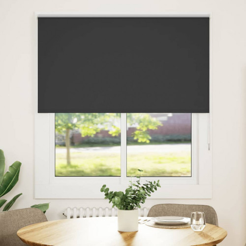 vidaXL roleta Blackout Black 140x130 cm Šírka látky 136,6 cm Polyester