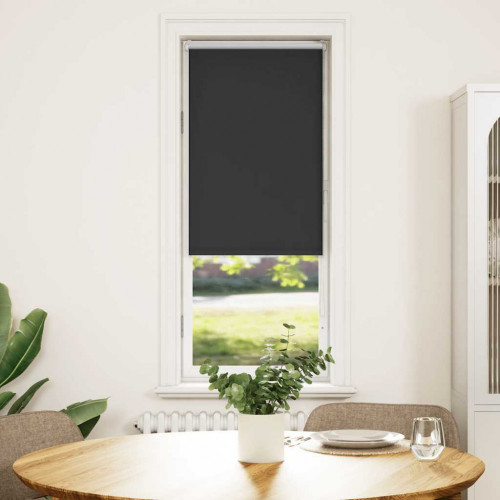 vidaXL roleta Blackout Black 40x175 cm Šírka látky 35,7 cm Polyester