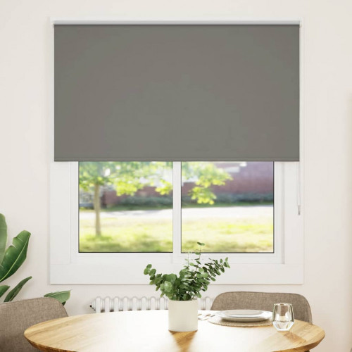 vidaXL roleta Blackout sivá 130x150 cm Šírka látky 126,6cm Polyester