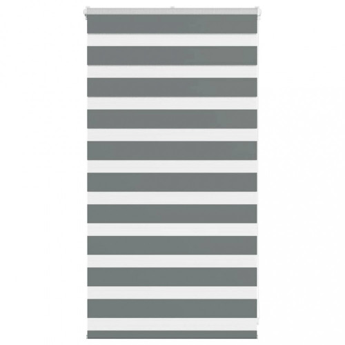 vidaXL Zebra roleta tmavošedá 70x100 cm šírka látky 65,9 cm polyester