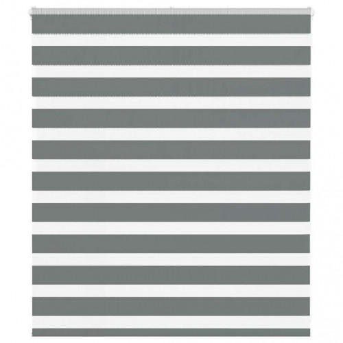 vidaXL Zebra roleta tmavošedá 120x100 cm šírka látky 115,9cm polyester