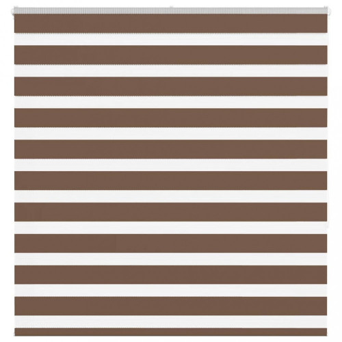 vidaXL Zebra roleta hnedá 140x150 cm šírka látky 135,9cm polyester