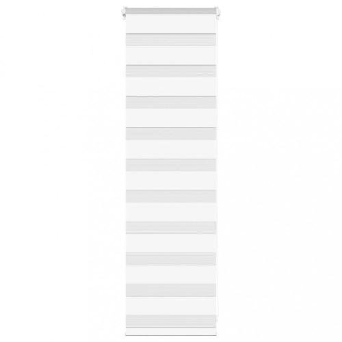 vidaXL Zebra roleta biela 40x100 cm šírka látky 35,9 cm polyester