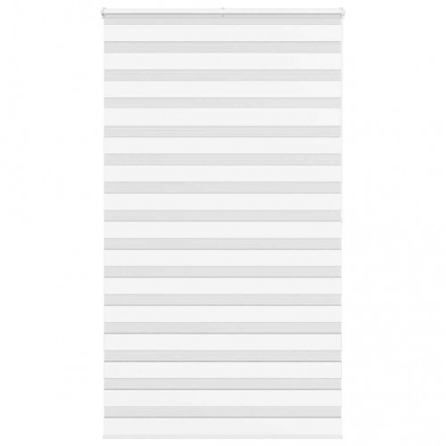 vidaXL Zebra roleta biela 130x200 cm šírka látky 125,9cm polyester