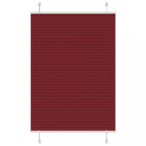 vidaXL plisovaná roleta Bordeaux červená 90x150 cm Šírka látky 89,4 cm