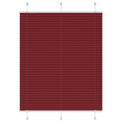 vidaXL plisovaná roleta Bordeaux červená 110x150 cm Šírka látky