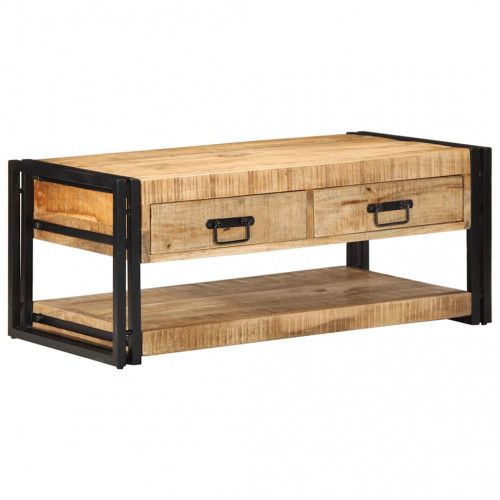 vidaXL konferenčný stolík 90x50x38 cm masívne hrubé drevo mango
