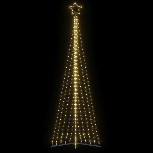 vidaXL LED vianočný stromček 495 LED teplá biela 300,5 cm