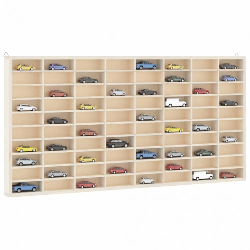 VidaXL Drevená zberateľská vitrína s 80 priehradkami 80x4,5x40,5 cm