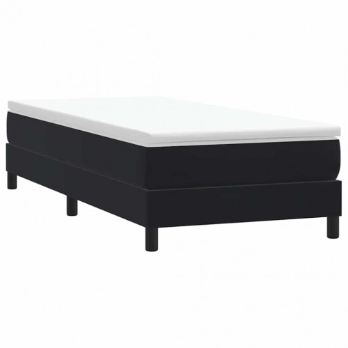 vidaXL Box Spring Posteľ bez matraca Čierna 90x210 cm Zamat