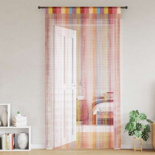 vidaXL Šnúrkový záves, 2 ks, 140x250 cm, rôzne farby