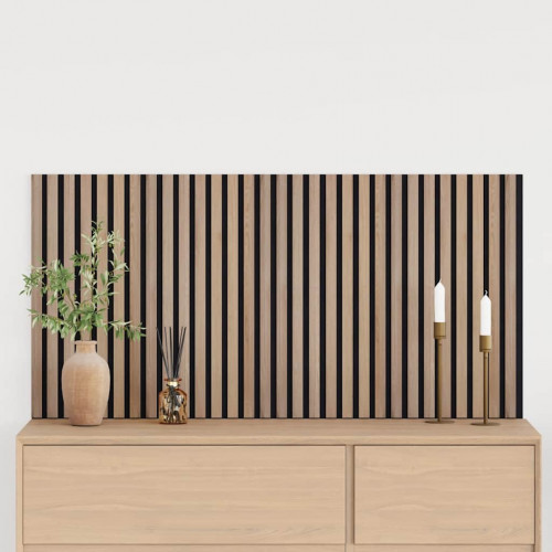 vidaXL akustické nástenné panely 2 ks lamelové 60,5x60 cm dubová dyha
