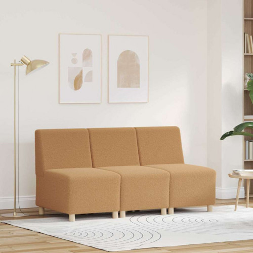 vidaXL Sedačka Chiar 3 pcs Béžová 55 x 74 x 82 cm Žakárová látka