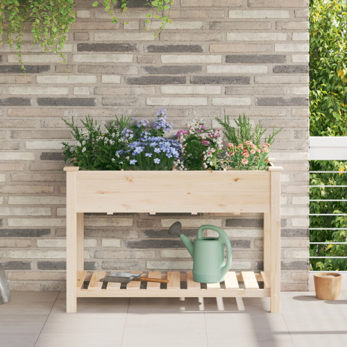 vidaXL Záhradný kvetináč s mriežkami 115x59x76 cm z masívneho dreva jedľa