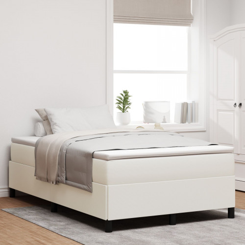 vidaXL Rám postele Krémová 120x190 cm z kordurového materiálu