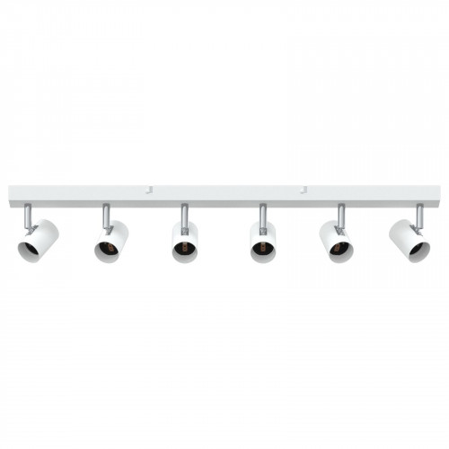 vidaXL Stropné bodové svetlo  6 Way Adjustable biele E27