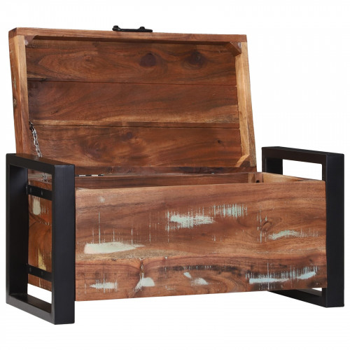vidaXL Úložné truhly 60x30x30cm Masívne recyklované drevo a kov
