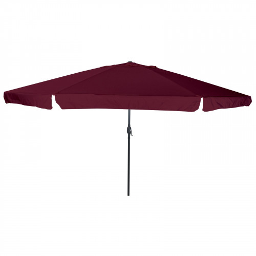 vidaXL Záhradný slnečník ø395x245 cm Bordeaux červený