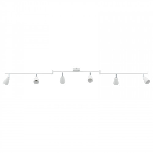 vidaXL Stropné bodové svetlo 6 Way Adjustable White GU10