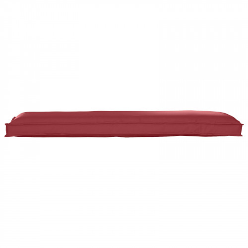 vidaXL Vonkajšie polstrovanie Vínovo červené Polyester 150cm x 40cm x 7cm
