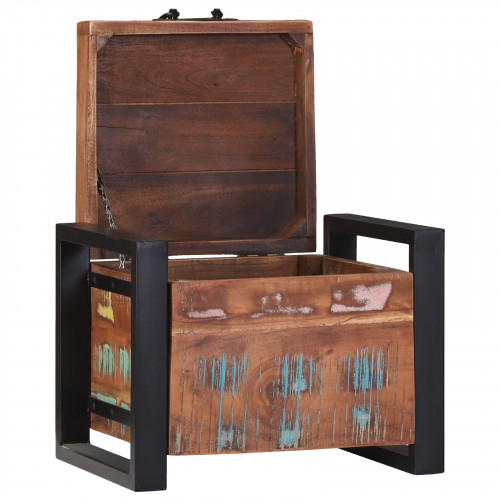 vidaXL Úložné truhly 40x30x30cm Pevné recyklované drevo a kov