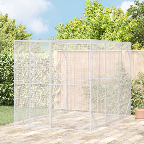 vidaXL Klietka pre vtáky antracitová 302x206x214 cm oceľ