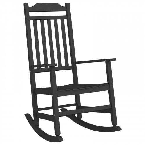 vidaXL Hojdacie kreslo Čierna 65x84x114 cm HDPE
